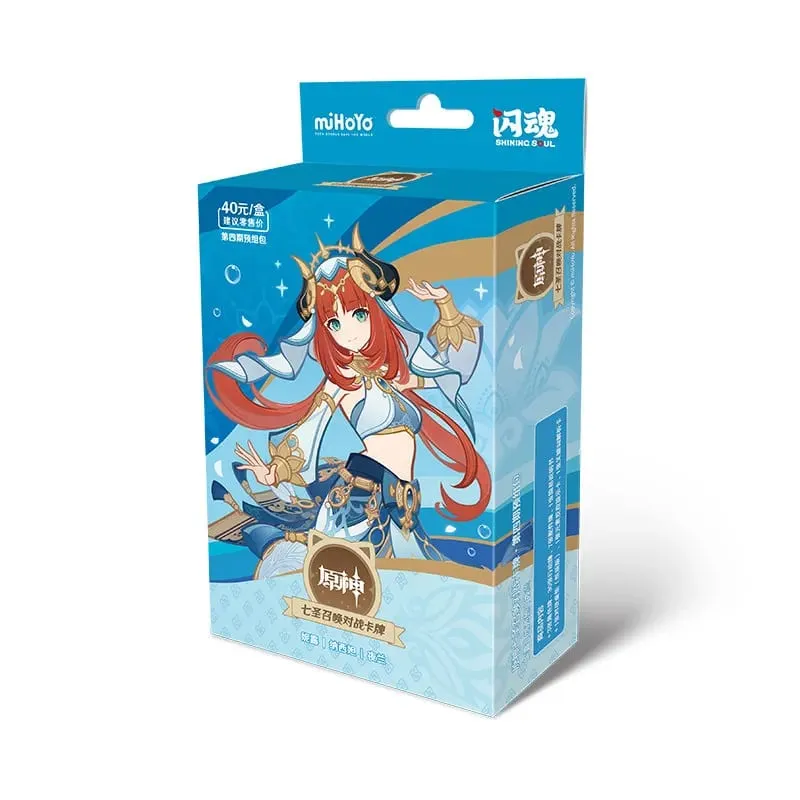 Original Genshin Impact Card Genius Invokation TCG Battle Card Hu Tao Raiden Shogun Anime Character Collection Card Kid Toy Gift — image 7