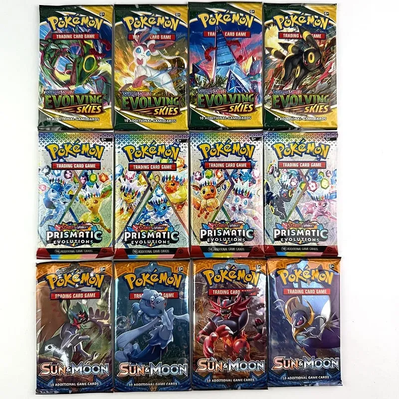 10/20Pcs Pokemon Cards Sun & Moon Evolutions Prismatic Pokemon Booster Collectible Tradeiner Card Game Toy For Children Gifts — image 1