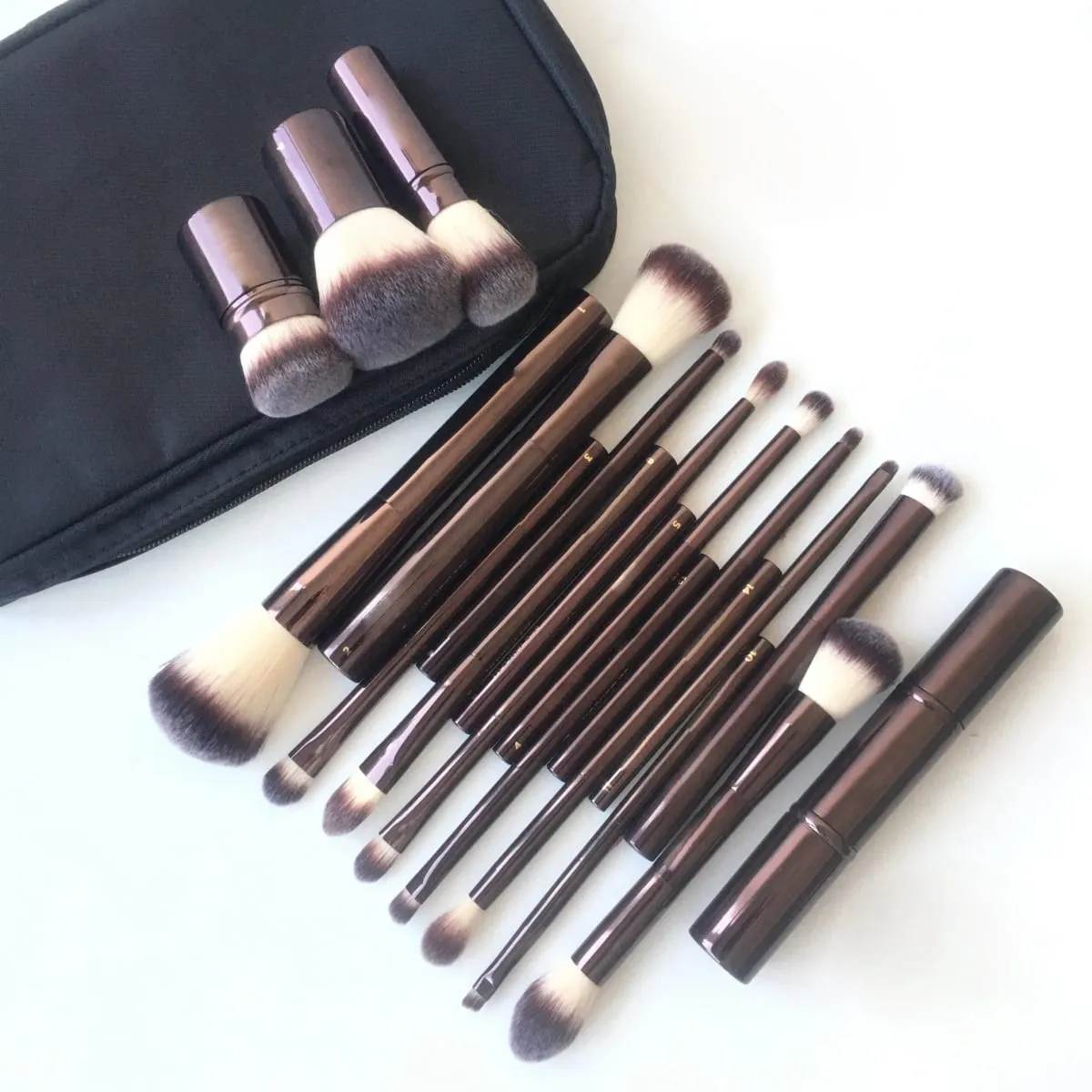 1pc HG Pro Foundation retra Makeup brushes Powder contour Blusher Make up brush metal handle Highlight Bronzer high end No box — image 1