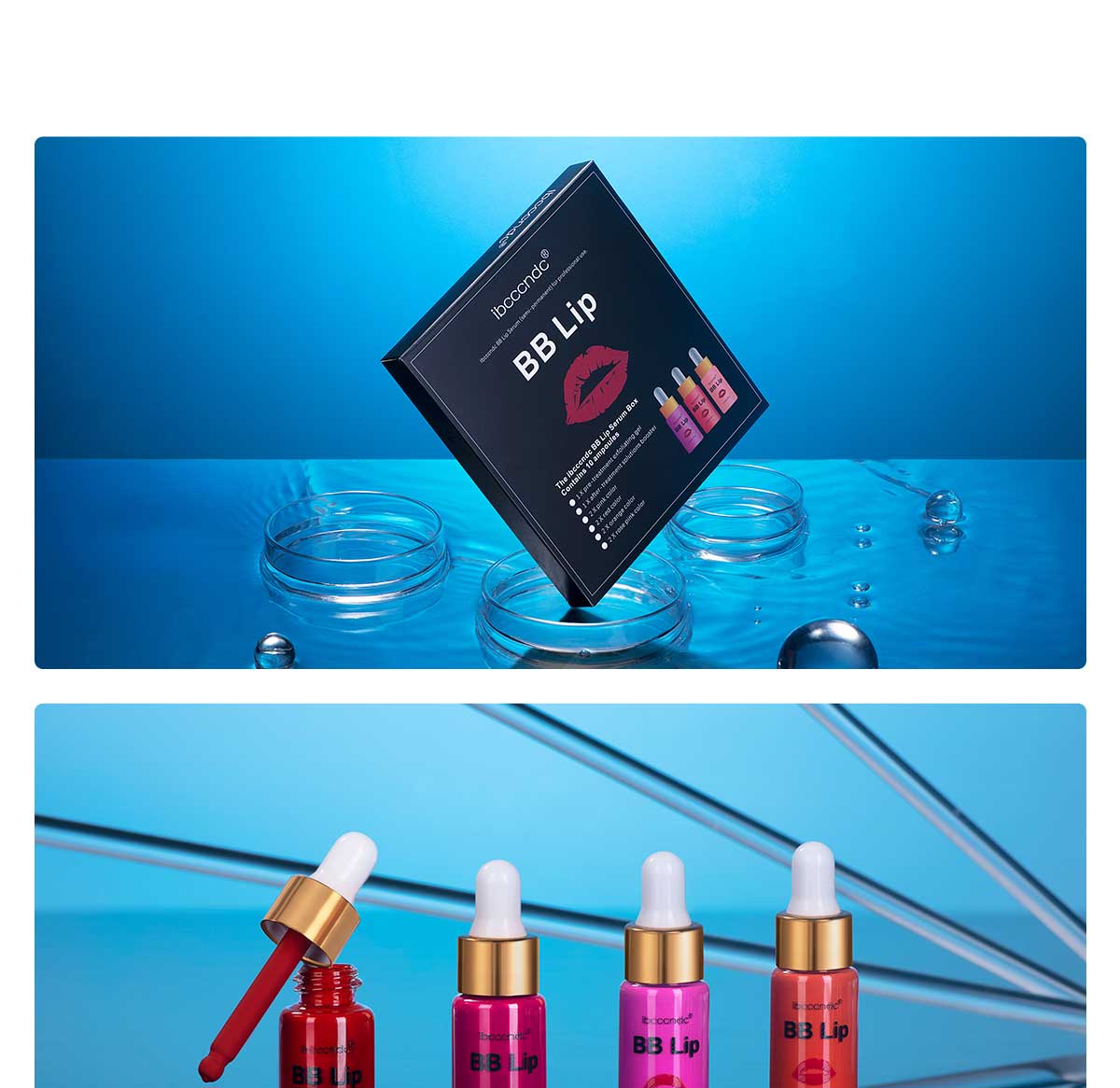 BB Lips Ampoule Serum Starter Set Semi-Permanent BB Lip Gloss Tinted Pigment Lasting Moisturizing For Lip Care Korea Glow
