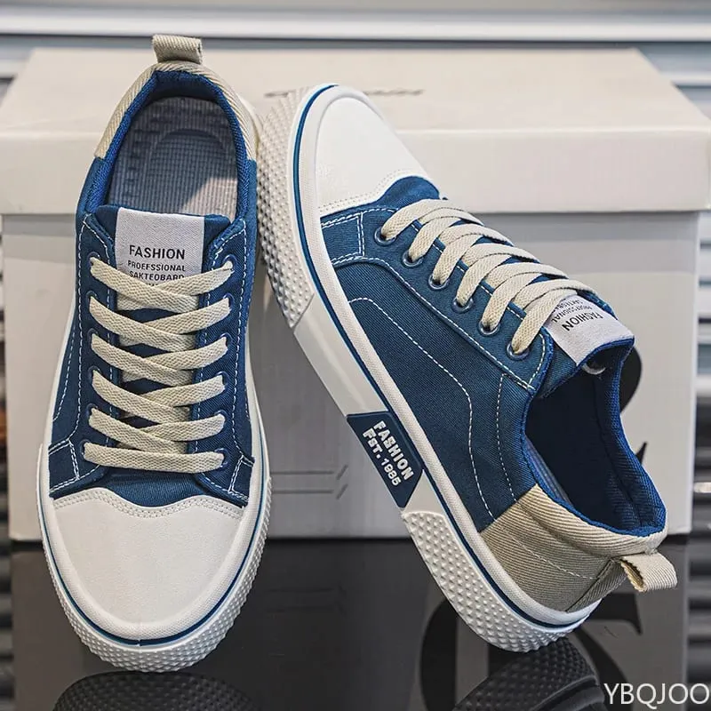 Lightweight breathable Men Shoes New Canvas Shoes Comfortable Plus Size Wear Resistant Fashionable Men Casual Sneakers — image 3