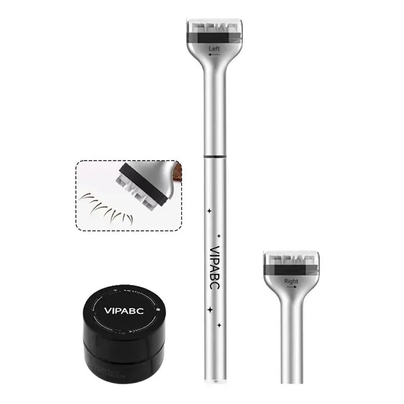 3in1 Eye Makeup Stamp Portable Lasting Smudge-Proof Stamp Eyeliner & Mole Fast Application Eye Makeup Set Eyelashes Makeup Tools