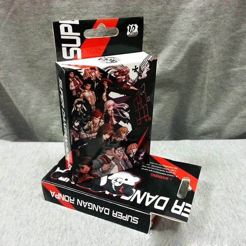 54Pcs Cards Anime Poker Toy Danganronpa Nagito Komaeda Cosplay Board Game Cards Hardcover Gift With Box