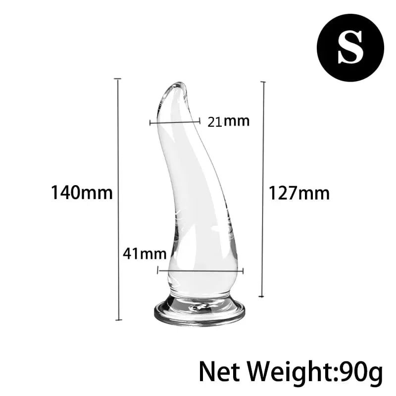 Black&Transparent Anal Plug Horn Dildo for Woman Prostate Dilator Massager Butt Suction Cup Sex Toys for Men Adults Beads — image 11