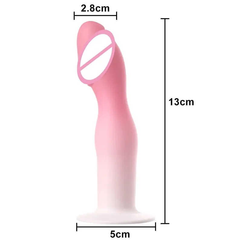 Flexible Liquid Silicone Dildo For Begginner Anal plug Prosate Massager G Spot Personal Massage Tool Suction Cup Female Sex Toy — image 10