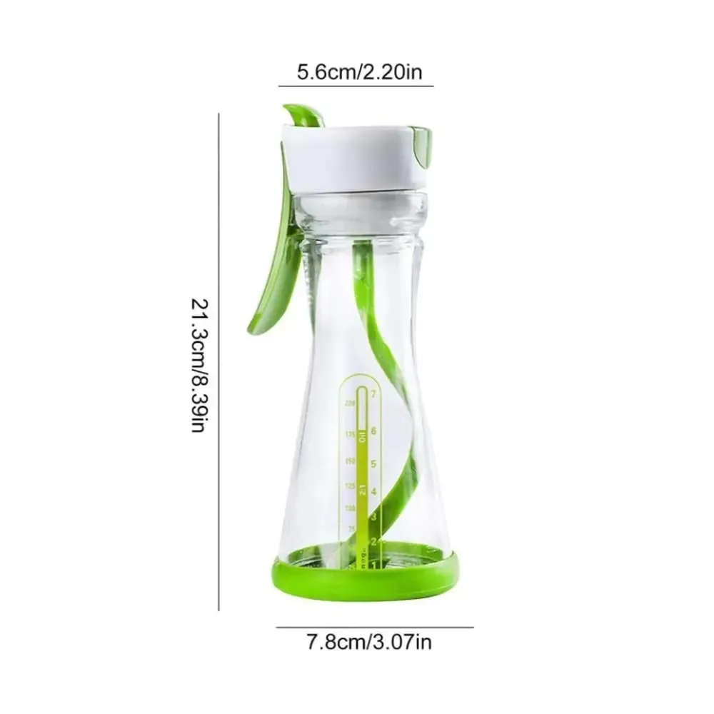 Salad Dressing Mixer Bottle Leak Proof Salad Dressing Shaker Portable Salad Dressing Container with Scale for Home Kitchen