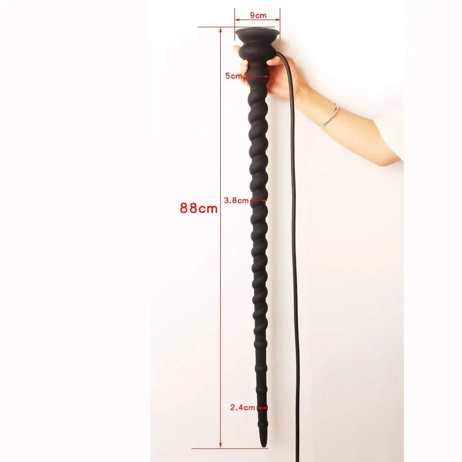 Inflatable Whip Butt Plug Prostate Massager Long Anal Plug Deep Penetration Anal Vaginal Expansion Pump Sex Toys For Men Women — image 6