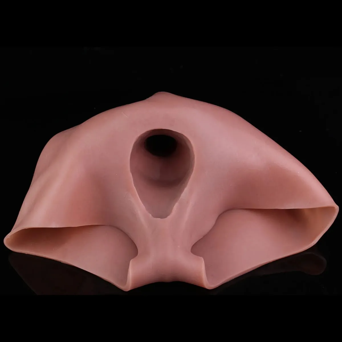 หนา Hollow Dildo ชายสายรัดขนาดใหญ่ Hollow Dildo Dick Extender ซิลิโคนสมจริงอวัยวะเพศชายขนาดใหญ่ของเล่นสำหรับคู่รัก Sex