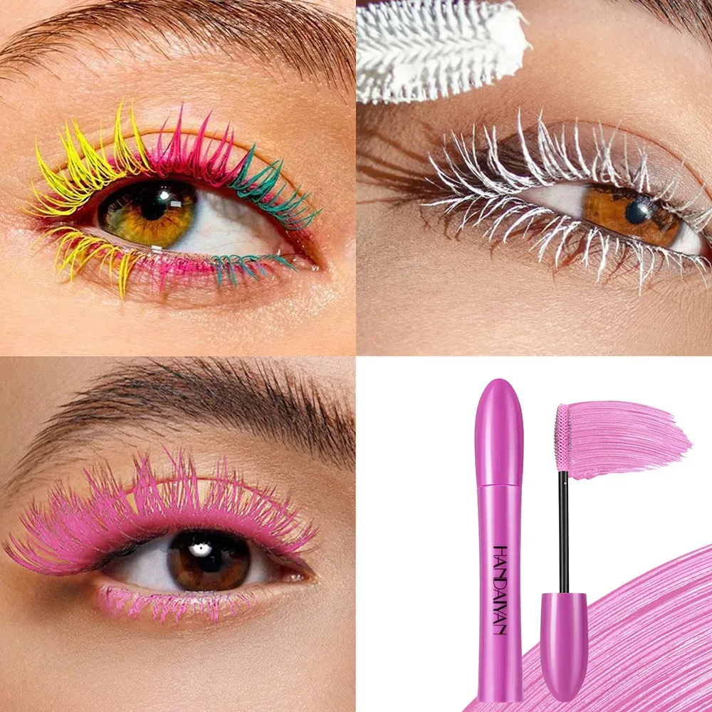10 Color Waterproof Volumizing Mascara Smudge-Proof Curling Long-Lasting Sapphire Blue Pink Mascara for Bold Eye Look Cosmetics — image 4