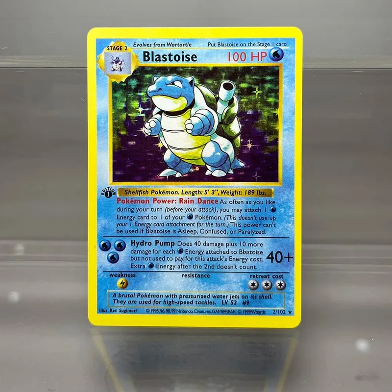 PKM Fossil/Base Set PROXY Cards Charizard Venusaur Blastoise Game Collection Cards Game Toys Card Hobbies — image 5