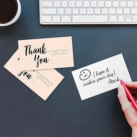 Custom Thank You Cards Business Card Full Color Double-Sided Printing Gift Decoration Card Personalized Logo Wedding Invitation — image 4