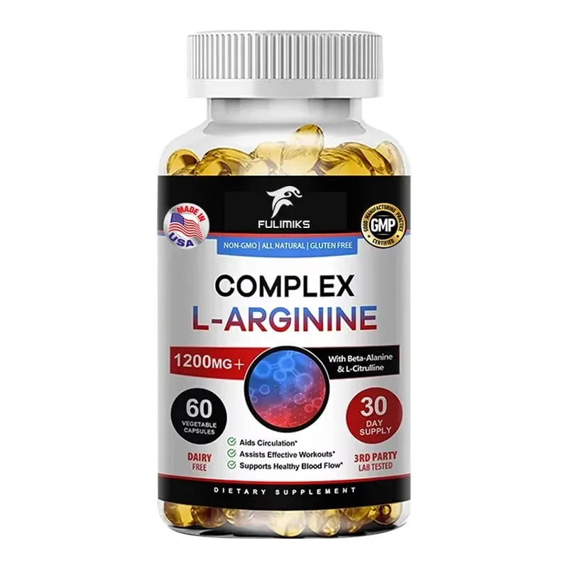 L-Arginine Nitric Oxide Supplement Helps Build Muscle and Supports Blood Flow Circulation Nutrient Delivery and Pumping — image 8