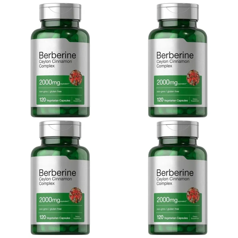 Berberine Ceylon Cinnamon Complex 2000mg Vegetarian Capsules Non-GMO Gluten Free Daily Wellness Supplement for Adults 120 Count