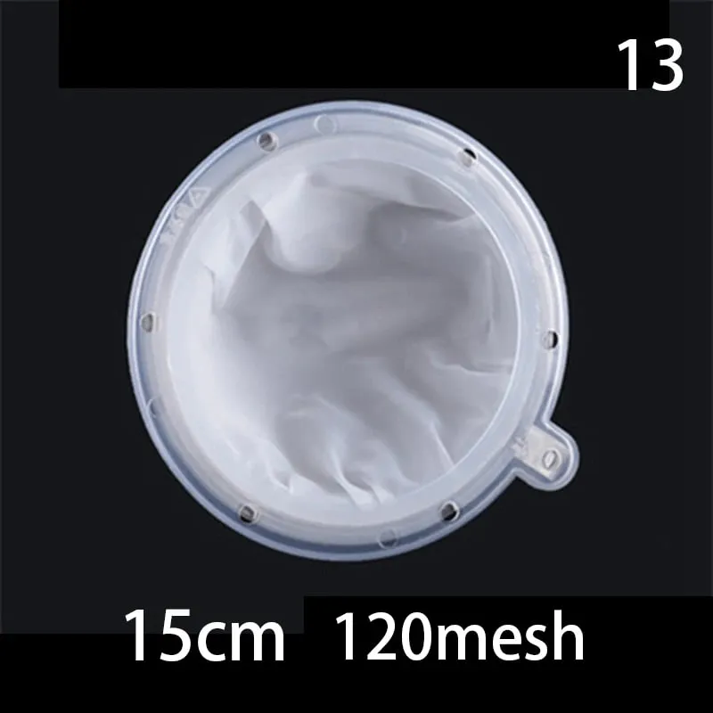 1pc 100/120/200/300/400/450 Mesh Nylon Filter Stainless Steel Funnel For Fruit Milk Traditional Chinese Medicine Oil White Wine — image 19