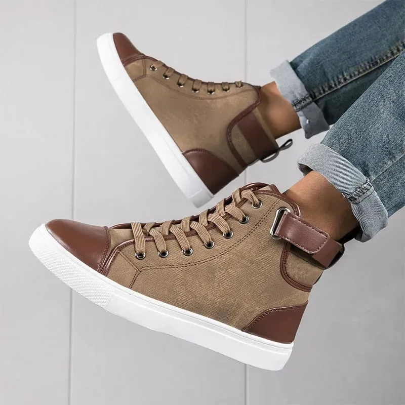 New Men's Casual Sneakers Big Size 48 Comfortable Platform Shoes Trend Lace-up Vulcanized Shoes Black Flats Sneakers Zapatillas — image 6