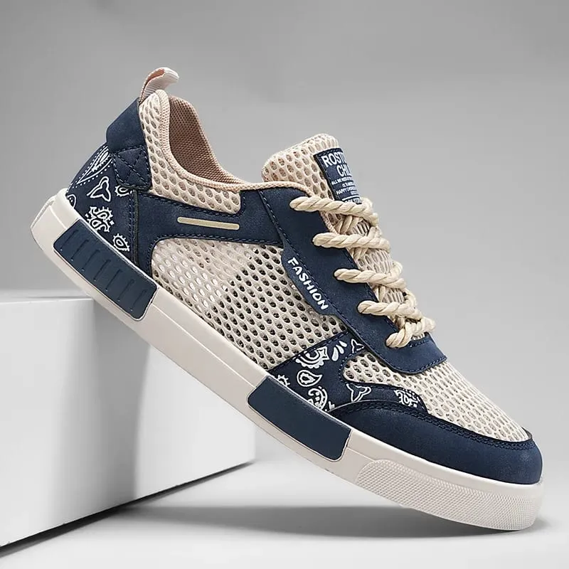 Breathable vulcanized Shoes For Men Flat Athletic Walking Sneakers Shoes Men Mesh Casual Shoes Large Size 47