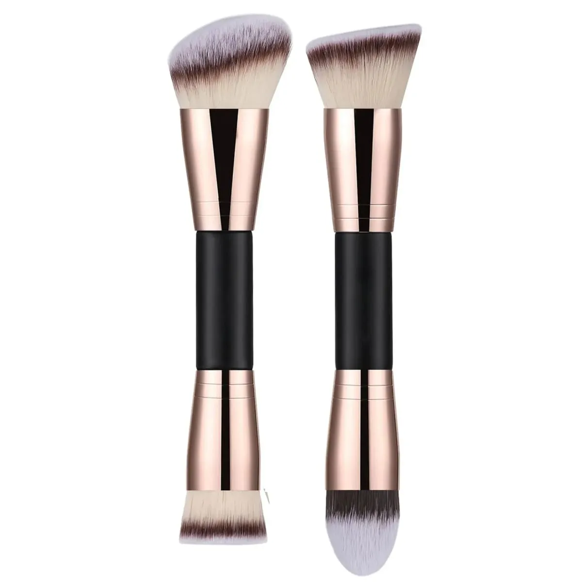 Foundation Makeup Brush Double Ended Makeup Brushes For Blending Liquid Powder Concealer Cream Cosmetics Blush Brush — image 1