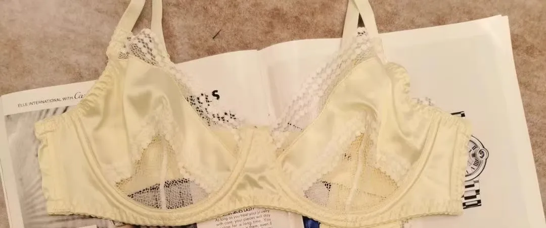 Parisian Lingerie Set | Chantilly Lace & Mesh Cutouts | EU 85B Support | Effortless French Slimming Underwire Sexy Bras — image 11