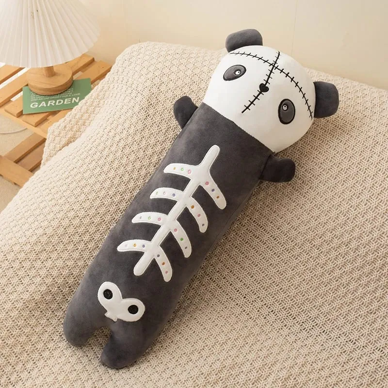 60 cm Horror Goth Peluche Coniglio Panda Peluche Simpatico Corpo Cuscino Halloween Party Decor Regalo Divertente Per Ragazza Ragazzo — image 11