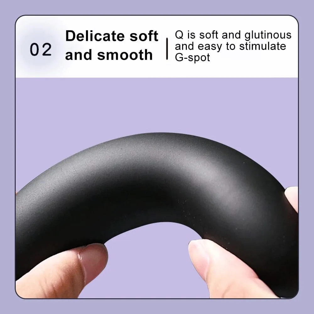 Flexible Liquid Silicone Dildo For Begginner Anal plug Prosate Massager G Spot Personal Massage Tool Suction Cup Female Sex Toy — image 3