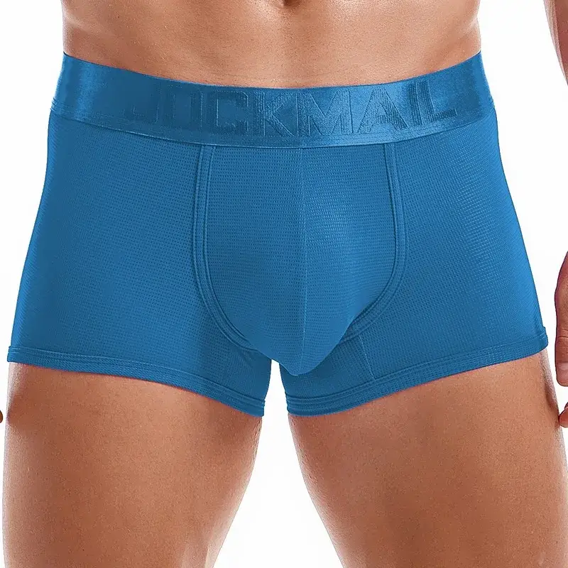 Sexy Underwear Mens Flat Corner Pants Ice Silk Breathable Youth Quadrangle Pants Guard Pants Mesh Quick Drying — image 24