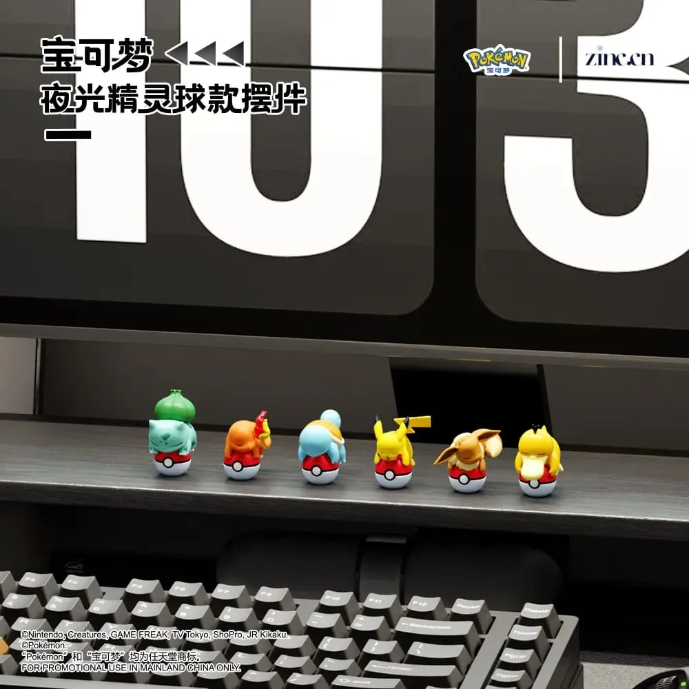 정품 포켓몬 피카추 Eevee Psydusk Squirtle Charmander Bulbasaur 애니메이션 액션 피규어 장난감 인형 자동차 장식 크리스마스 선물 — image 2