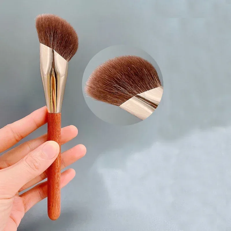 Karsyngirl 1 pz Professione Viso Contorno Scolpire Pennello Capelli Sintetici Evidenziare Pennello Polvere Scolpire Pennelli Strumento di Trucco