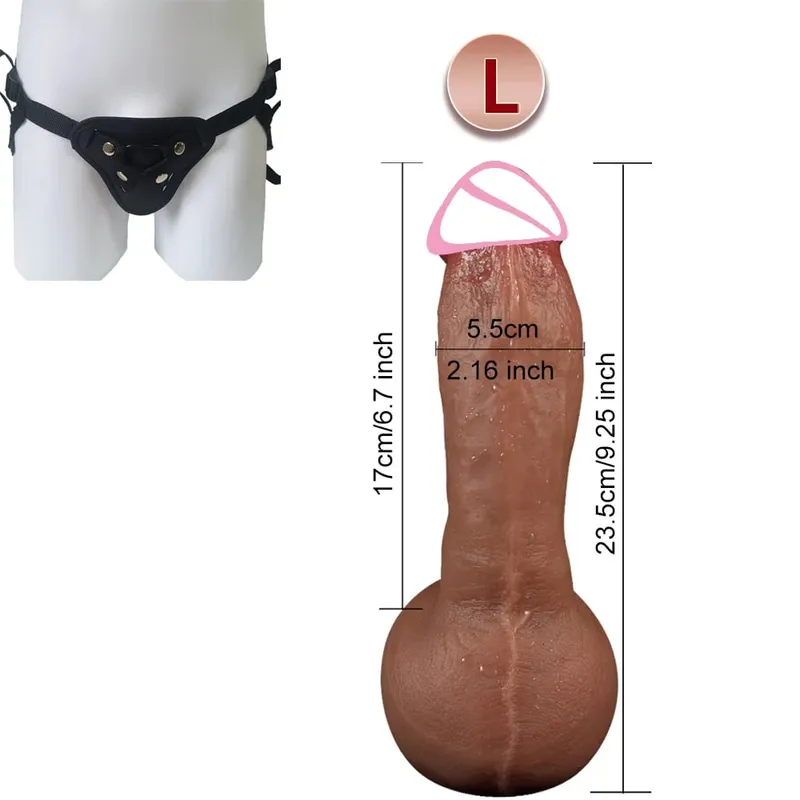 3 Sizes Soft Skin Feel Realistic Thick Dildo Adult Masturbation Silicone Dick Big Penis Anal Plug 18+ Sex Toy for Men Women Gay