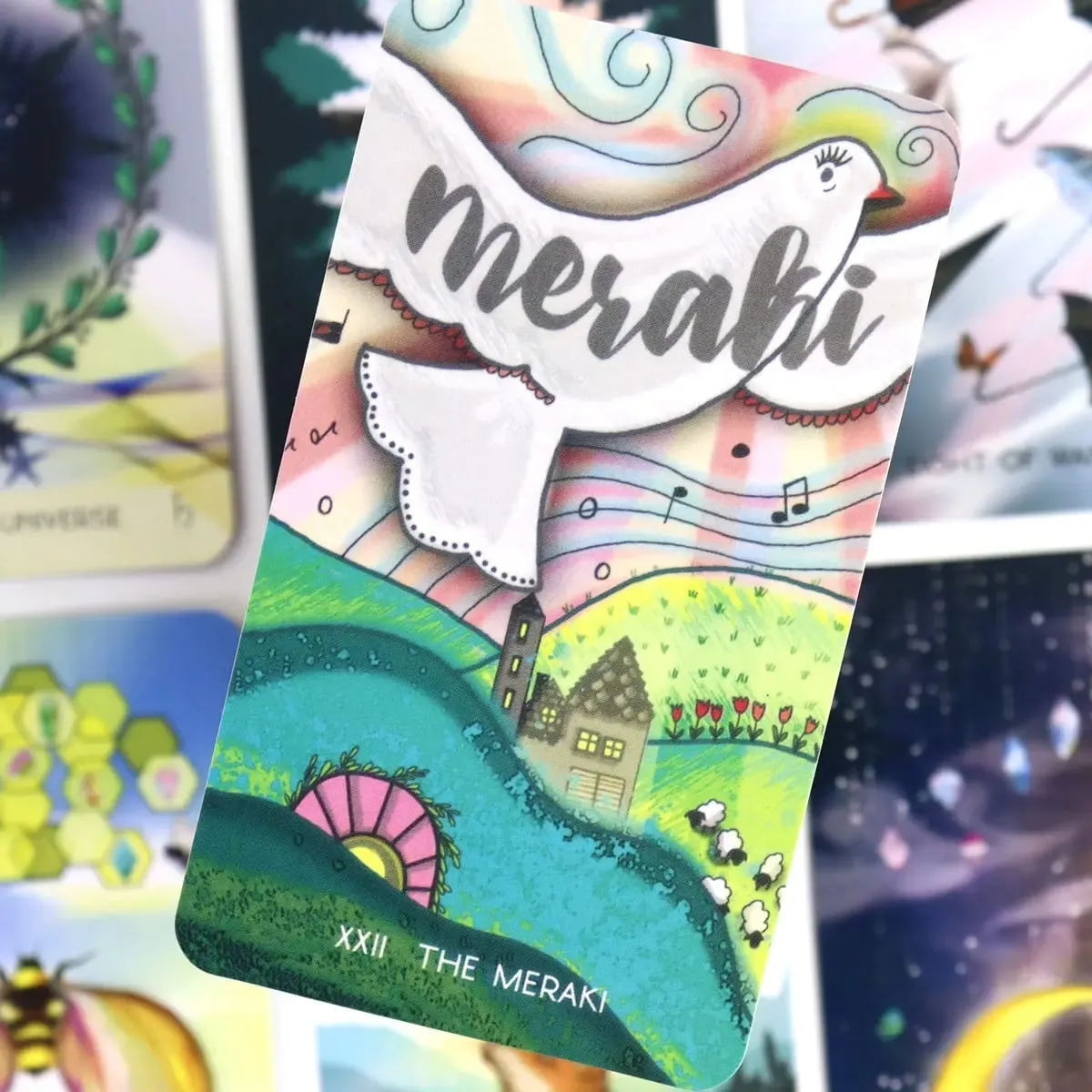 The Meraki Tarot εμπνευσμένο από τη μαγεία της φύσης Ζώο 79 τμχ Κάρτες με βάση το Rider Waite System Divination Deck Επιτραπέζιο παιχνίδι — image 2