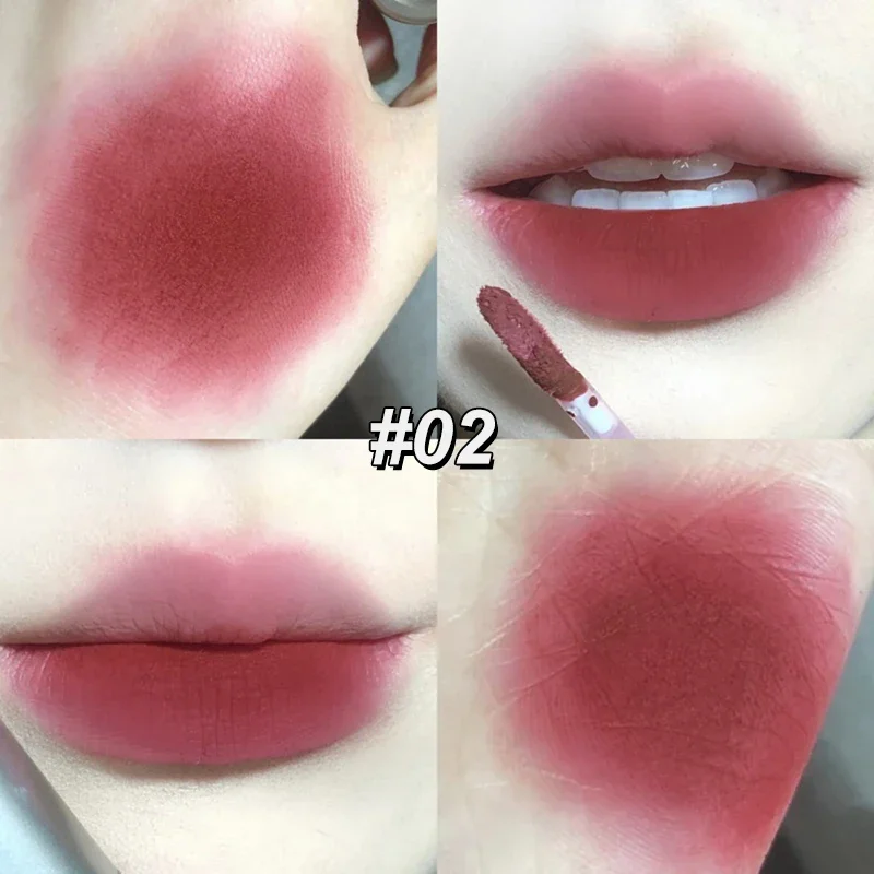6 Color Long-Lasting Waterproof Matte Velvet Lip Gloss Mist Liquid Matte Lipstick Non-stick Cup Lip Glaze Lip Makeup Cosmetics — image 12