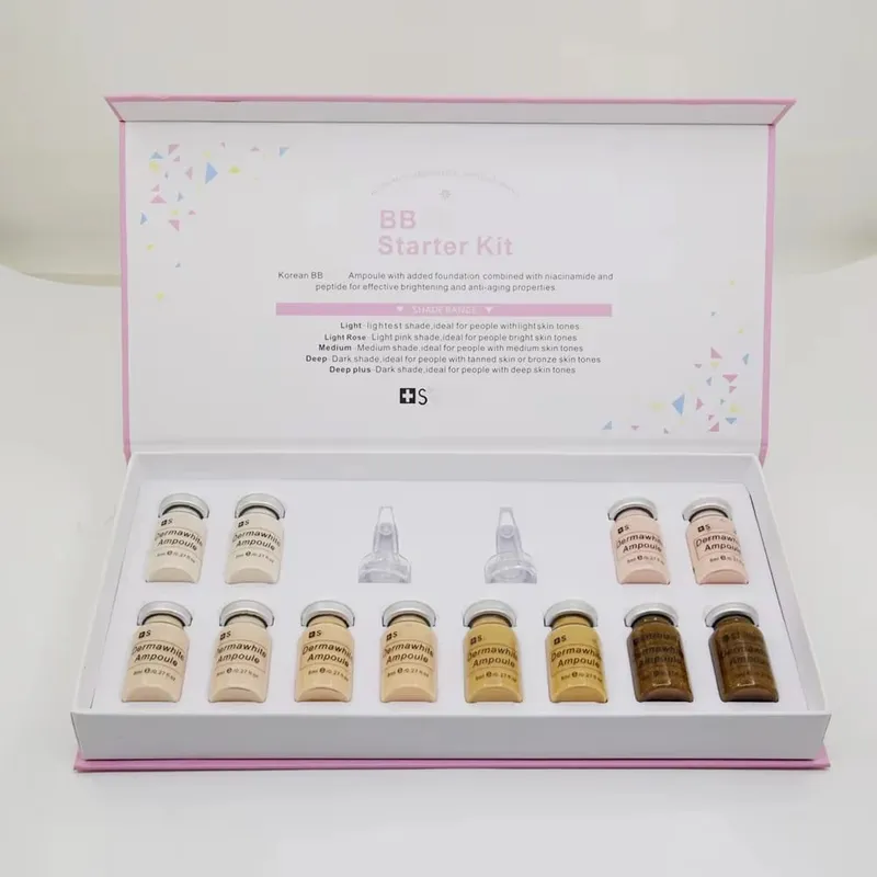 Korea 8ml BB Cream Ampoule Beginner Starter Kit Face Foundation Salmon DNA Serum Moisturise Whitening Cosmetic — image 5
