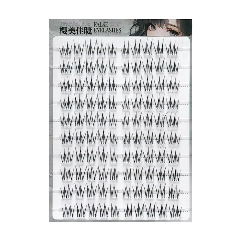 Glue-free Natural Korean False Eyelashes Clusters 6/10/20 Rows Curling Girl Group Eyelash Extension Perfect Daily Eye Makeup — image 9