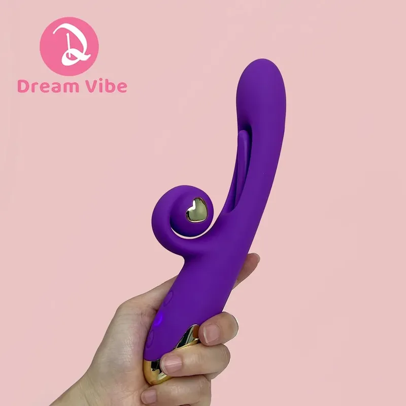 Vibrátor šneků 3 v 1 Máchání poklepávacím jazýčkem Flexibilní průnik hlemýžďů G Spot & Clitorial Sexy hračka pro ženy Potěšení 18+