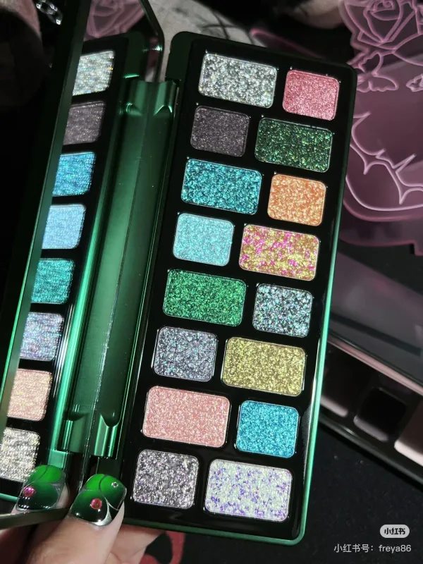 Cheeryep QianYan 16 Colors Eye Shadow Palette Pink Brown Cowboy Blue Smoky Multicolor Matte Pearl Y2K Eye Makeup — image 14