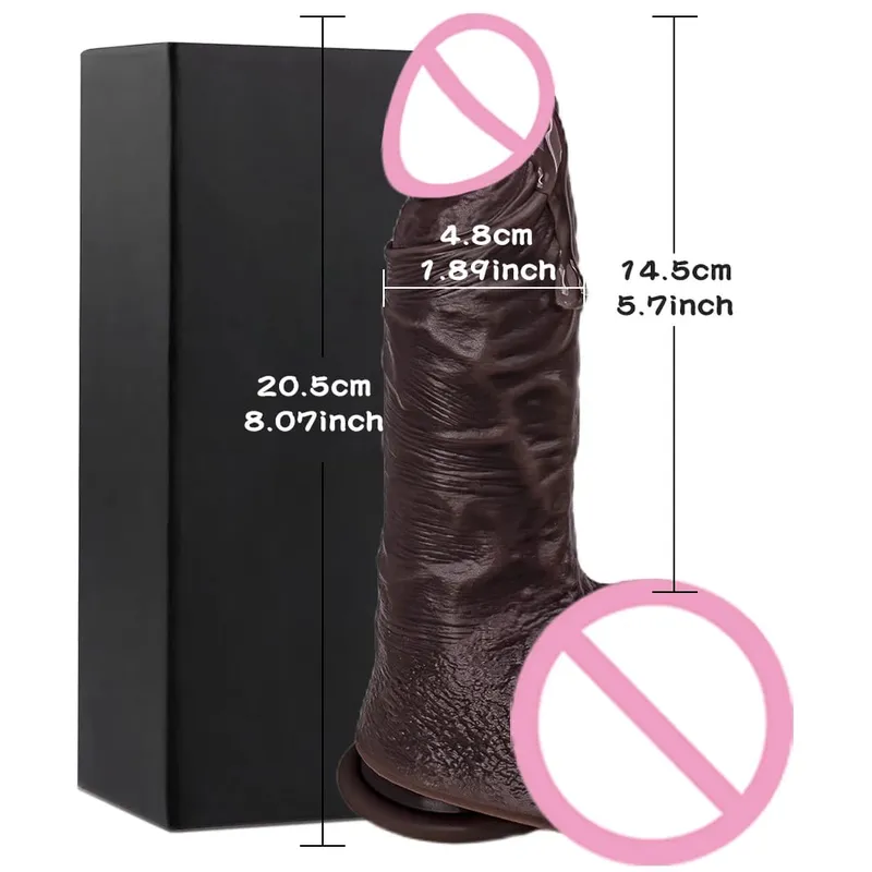 Realistic Big Dildo Huge Fake Penis With Suction Cup Flexible Artifical Dick Female Vagina Anal Masturbation For Lesbain Sex Toy — image 18