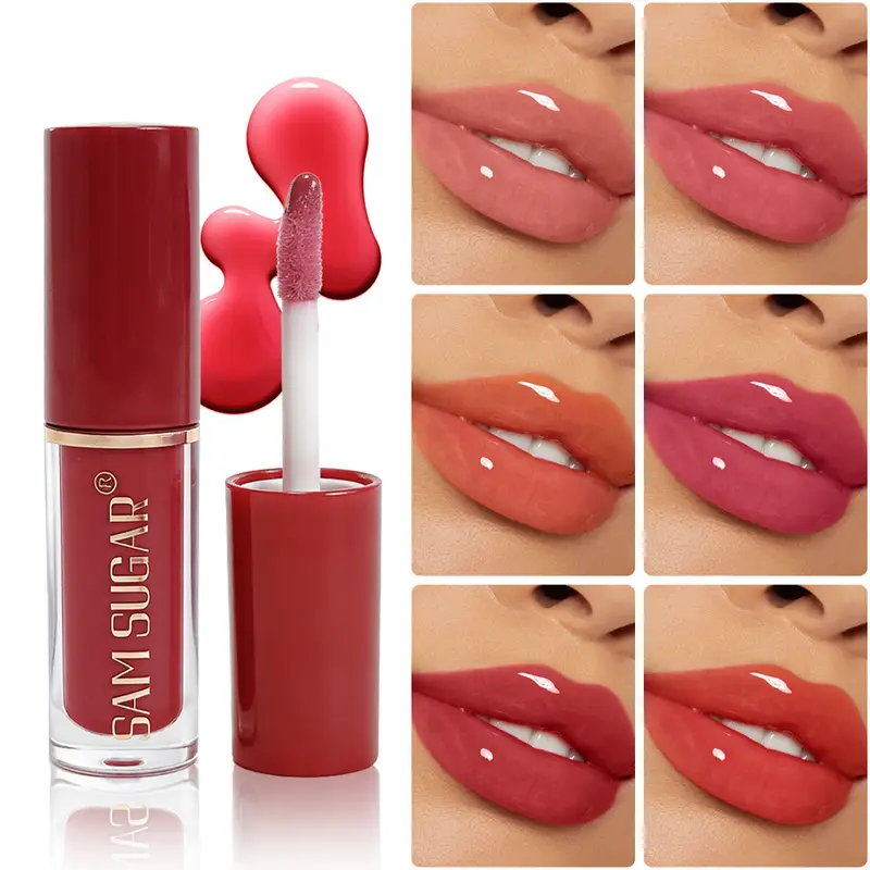 Clear Mirror Gloss Lipgloss Mini Lip Gloss Oil Long Lasting Moisturizing Liquid Lipstick Fade Lip Lines Plumping Lip Tint Makeup — image 2