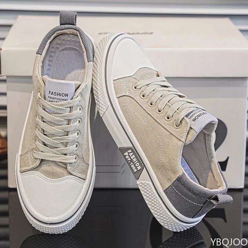 Lightweight breathable Men Shoes New Canvas Shoes Comfortable Plus Size Wear Resistant Fashionable Men Casual Sneakers — image 2