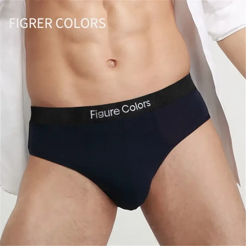 4pcs Men's Briefs Underwear Sexy Antibacterial Men's Panties Underpants Male U Convex boxer briefs for Man Absorbent Elastic — image 3