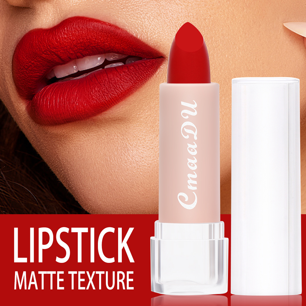 1 Pcs Velvet Matte Lipstick Long-Lasting Non-Stick Cup Waterproof Moisturizing Lip Gloss Fashion Classic Shades For Daily & Date — image 4
