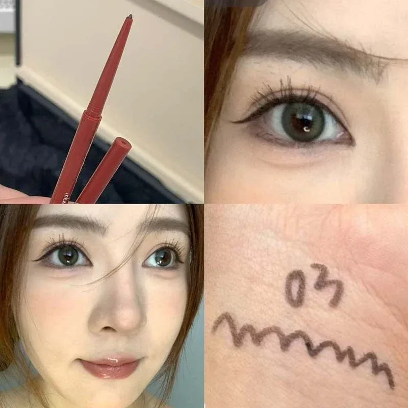 Ultra-fine Gel Eyeliner Pencil Pink Brown Under Eye Liner Pen Waterproof Matte Aegyosal Lying Silkworm Quick Drying Eyes Makeup
