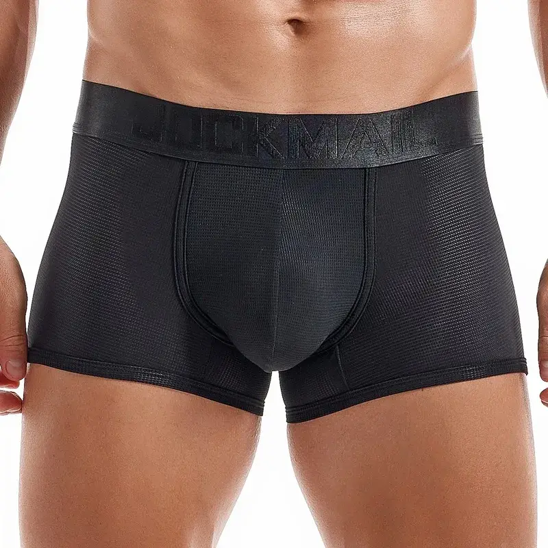 Sexy Underwear Mens Flat Corner Pants Ice Silk Breathable Youth Quadrangle Pants Guard Pants Mesh Quick Drying — image 13