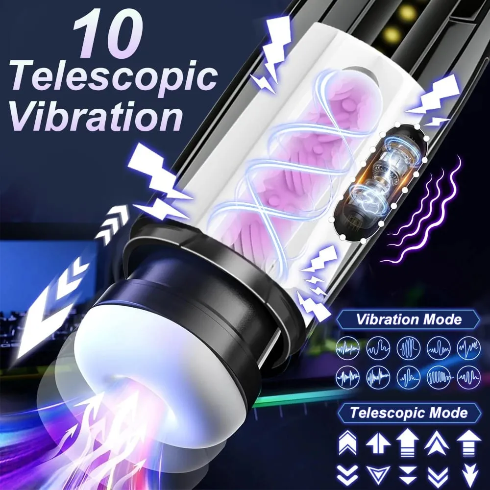 Automatische Männliche Masturbator Tasse Vibrierende Teleskop Saugen Tasche Pussy Blowjob Masturbation Sex Spielzeug Für Männer Lieferungen Für Erwachsene