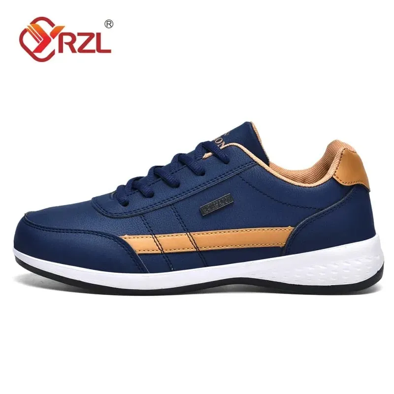 Men Shoes Spring Autumn Waterproof Walking Sneakers Leisure Male Leather Sports Shoes Non-Slip Footwear Tennis for Men — image 3