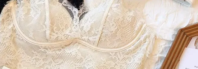 Lace Bralette Set - Wireless Anti Sagging Bra Adjustable Breathable Lingerie No Underwire Comfort Thin Sexy Everyday Wear