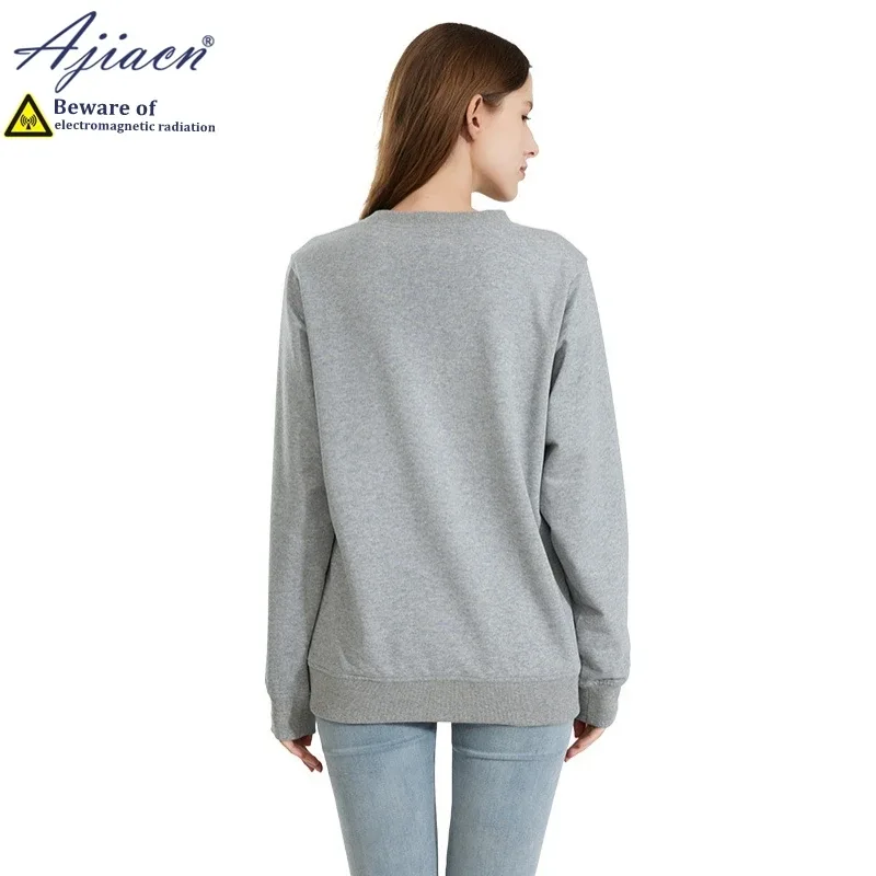 Anti-radiation 100% silver fiber knitted lining sweatshirts Mobile phone computer Electromagnetic radiation shielding clothing — image 8