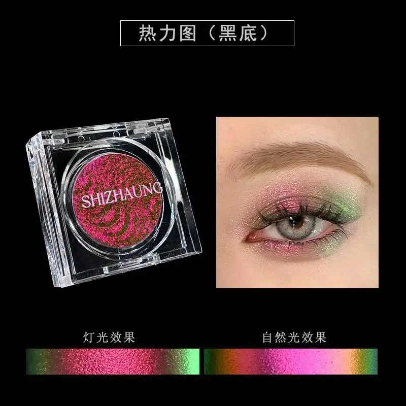 Chameleon Eyeshadow Powder Monochrome Matte Shimmer Metallic Glitter Gothic High Gloss High Colors Fine Flash lasting Eye Makeup — image 9