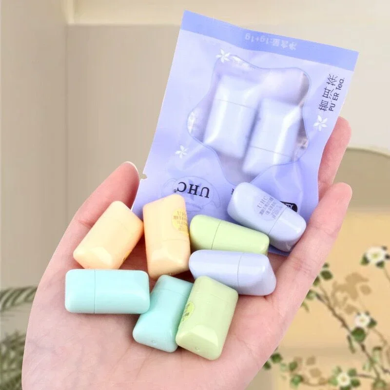 2pc Cute Fresh Tea Lip Balm Lip Oil Moisturizing Clear Transparent Lipstick Base Hydrating Natural Plant Anti-Cracking Lip Care — image 4