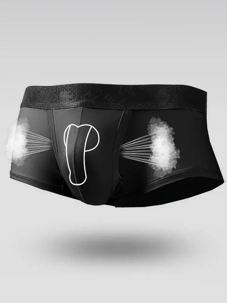 Spermatic underpants Men's ice silk summer thin boys' scrotal buttonstock split varicose boxer shorts