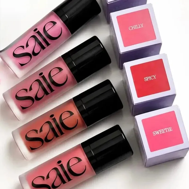 Hot Brand Saie Liquid High Gloss Gel & Liquid Powder Blusher Face Contour Antique Copper Paste Easy To Color Portable Cosmetics