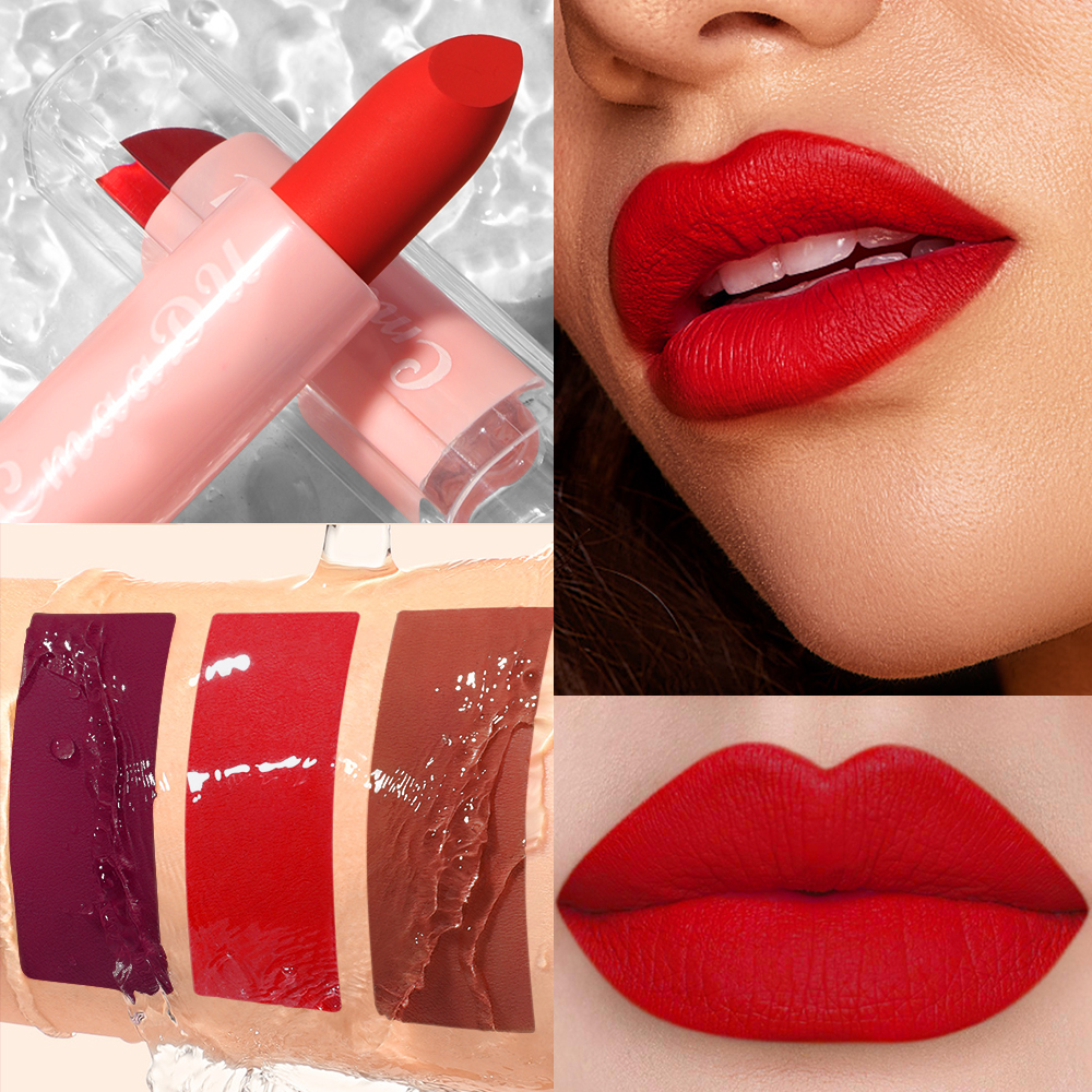 1 Pcs Velvet Matte Lipstick Long-Lasting Non-Stick Cup Waterproof Moisturizing Lip Gloss Fashion Classic Shades For Daily & Date — image 5